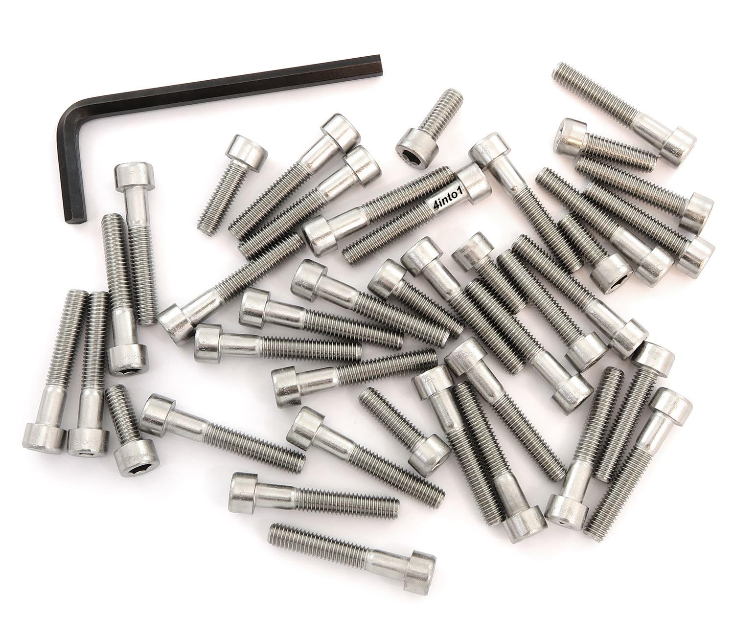 Stainless Steel Allen Bolt Set - Compatible with Honda VT500FT Ascot / VT500C Shadow - 1983-1986 - 40 Bolts