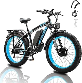 QIKAITU 2000W Electric Bike for Adults | 23AH Removable Lithium Battery 32MPH| 90km Range | All-Terrain Commuter & Off-Roa...