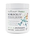 TODICAMP Zeolite Detox for Adults Sorbolit - Zeolite Powder Binder Detox Cleanse - Deep Full Body Detox - Gut Cleanse, Cellular and Liver Detox (7.05 Ounce (Pack of 1)