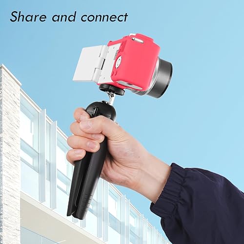 Miniatura 5 de Rieibi ZVE10 Caso, Funda Protectora De Silicona Suave Para Sony ZV-E10 ZVE10 Cámara, Cubierta De Goma Ligera Para Sony Alpha ZVE10 - Rosa Rojo