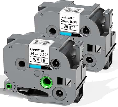 Amazon.com: Label KINGDOM Compatible with Brother PTouch 24mm 0.94