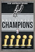 Vista 9 de Trends International NBA San Antonio Spurs - Póster de pared de Champions 23, 34 pulgadas de largo x 22.4 W, versión premium sin marco
