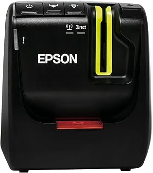 LABELWORKS Epson LW-PX800 Industrial Label Maker - Desktop Wireless | Desktop wireless industrial label printer, wide PX tape range, high-volume labeling for facilities, datacom & electrical ID