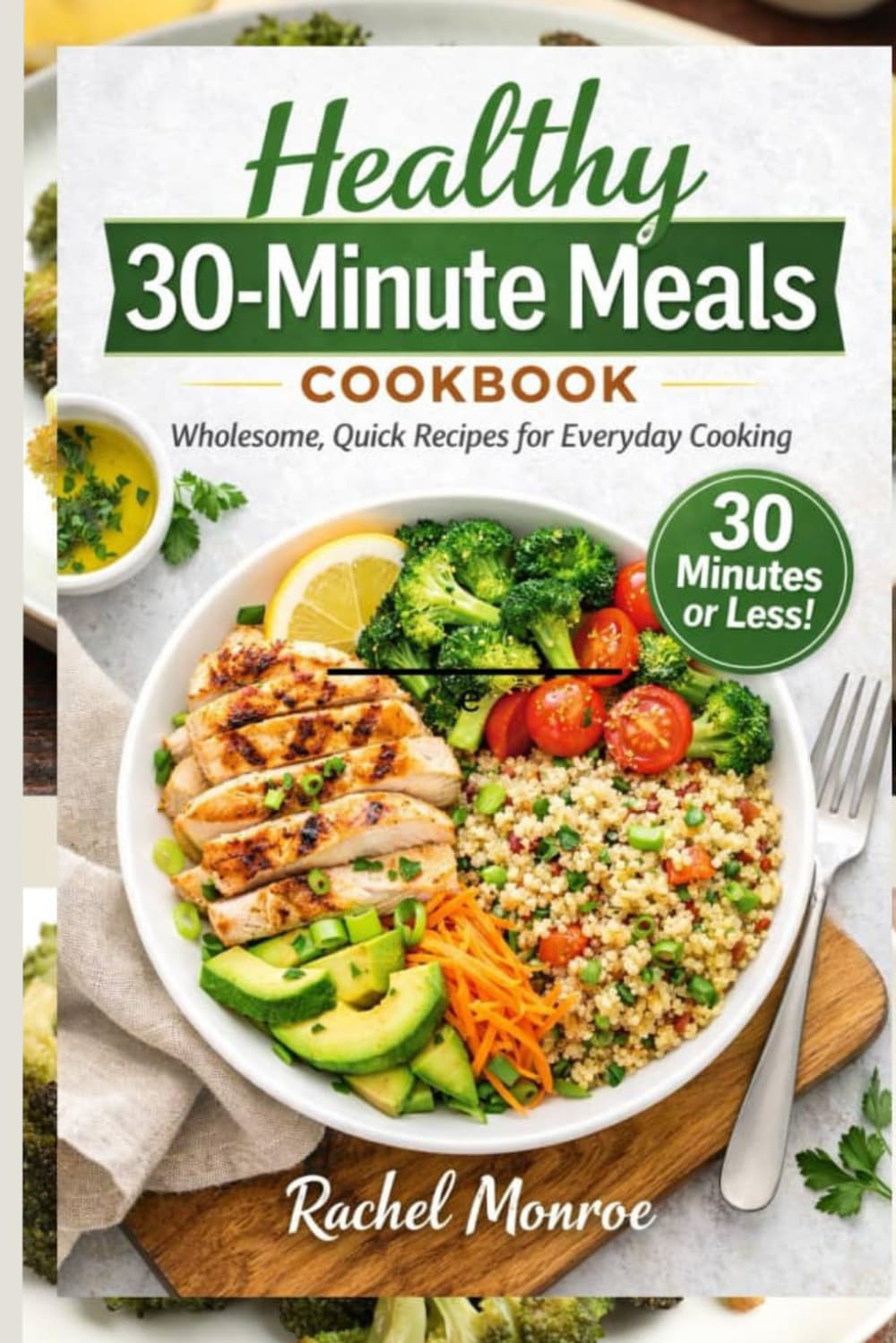 Healthy 30-Minute Meals Cookbook: Wholesome, Quick Recipes for Everyday Cooking
