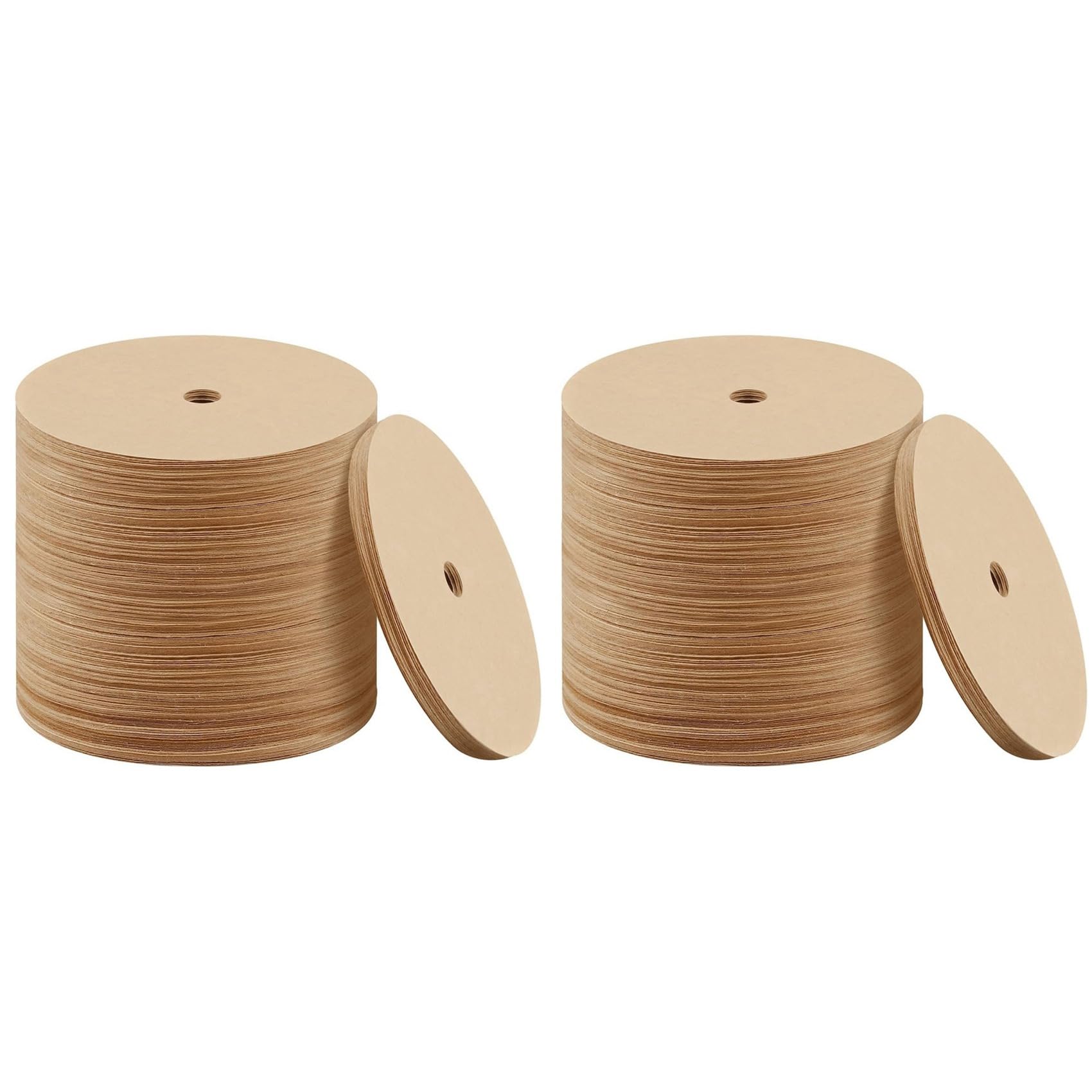 Hndhbfgrt 1000PCS Count Percolator Coffee Filters, 3.75 Inch Natural Unbleached Disposable Coffee Filter Disc Coffee Filters Brown