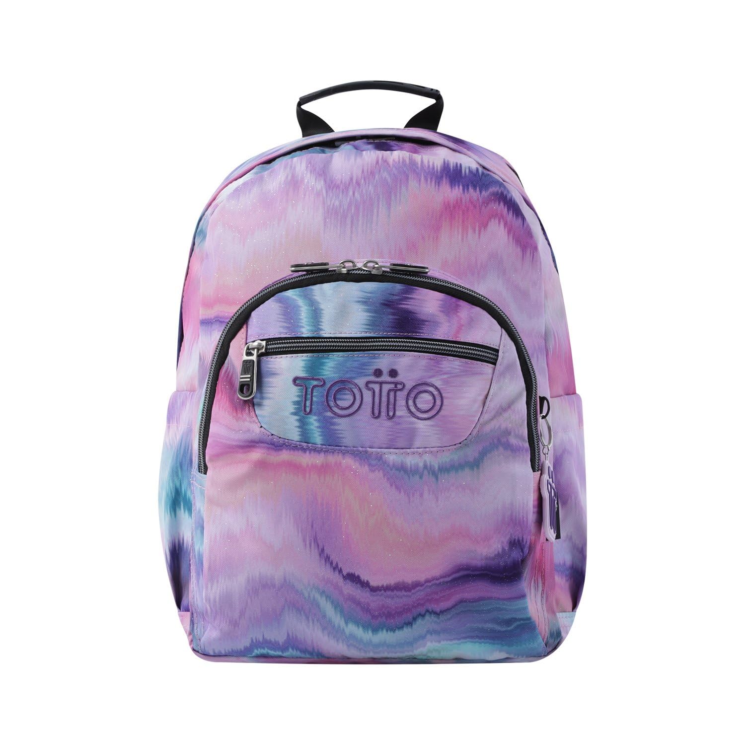 TOTTO - Mochila Escolar, Modelo Gommas, Mochila Mediana, Capacidad 15 L, Bolsillo para PC 14", Bolsillo Botella, Espaldar Ergonómico con Flujo de Aire, Cómodas Correas en S, Estampado Pallay