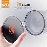 K&F CONCEPT 67mm Magnetic UV Filter Ultra Slim Optic Glass Multi Coated Ultraviolet Protection Lens Filter with Lens Cap (Nano-X Series) | 1s Swap, Magnetic Filter Kit with 28 Multi-Layer Waterproof/Scratch-Resistant/Anti-Glare Coating-FG701