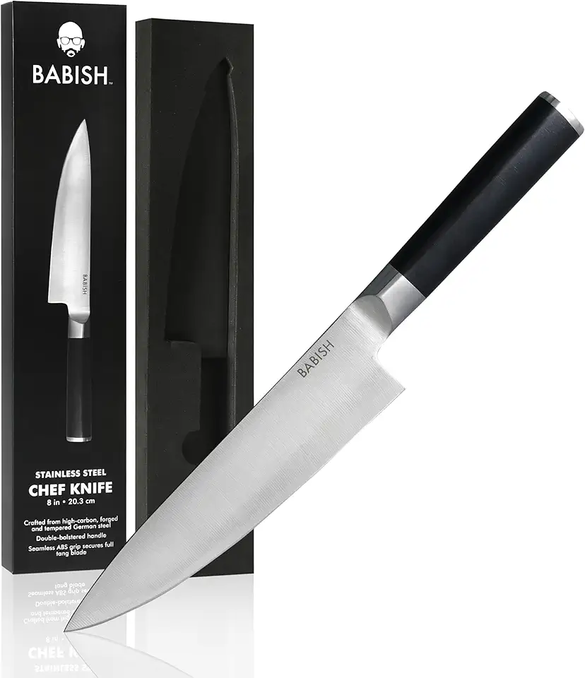 Faca de cozinheiro Babish, aço alemão, 20 cm, aço inoxidável