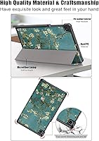 Vista 7 de Galaxy Tab A7 Lite 8.7 pulgadas SM-T225T220 Trifold Case 2021 Modelo 2021 Ultra Delgada Funda Folio Ligero con Soporte Multi-Ángulo Delgado Cuero PU