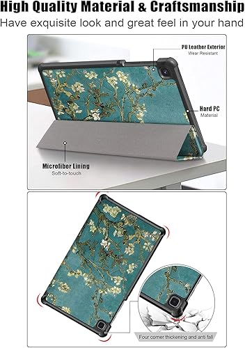 Miniatura 7 de Galaxy Tab A7 Lite 8.7 pulgadas SM-T225T220 Trifold Case 2021 Modelo 2021 Ultra Delgada Funda Folio Ligero con Soporte Multi-Ángulo Delgado Cuero PU