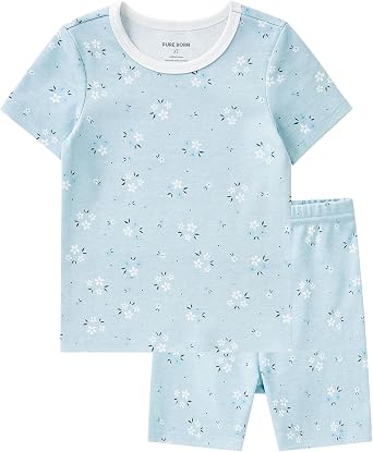 pureborn Baby Pajamas Set Toddler Snug Fit Cotton Sleepwear 2pcs 12M-7Y