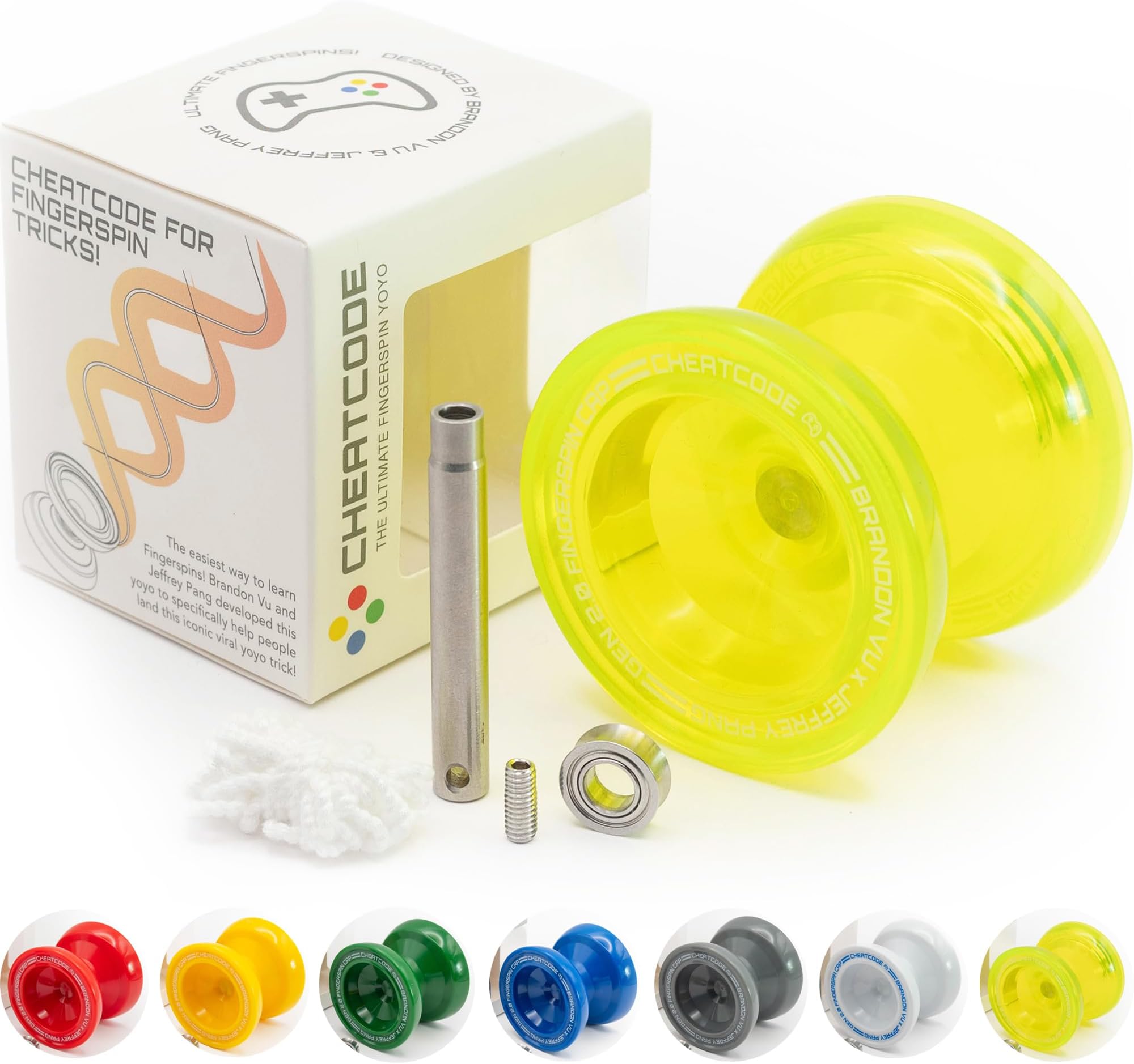 Yoyo by Brandon Vu - Plastic Responsive & Unresponsive Yoyo for Kids, Teens, Adults (Edge Glow)