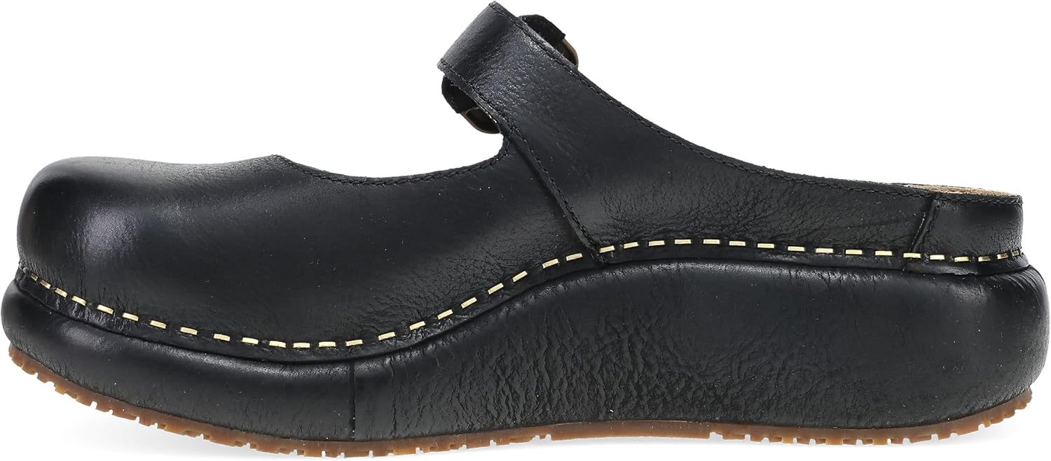 Dansko Kimberly Women's Chunky Platform Mary Jane Mule — Slip-On Comfort Shoe with Adjustable Strap, Memory Foam Footbed, Slip Resistant Outsole