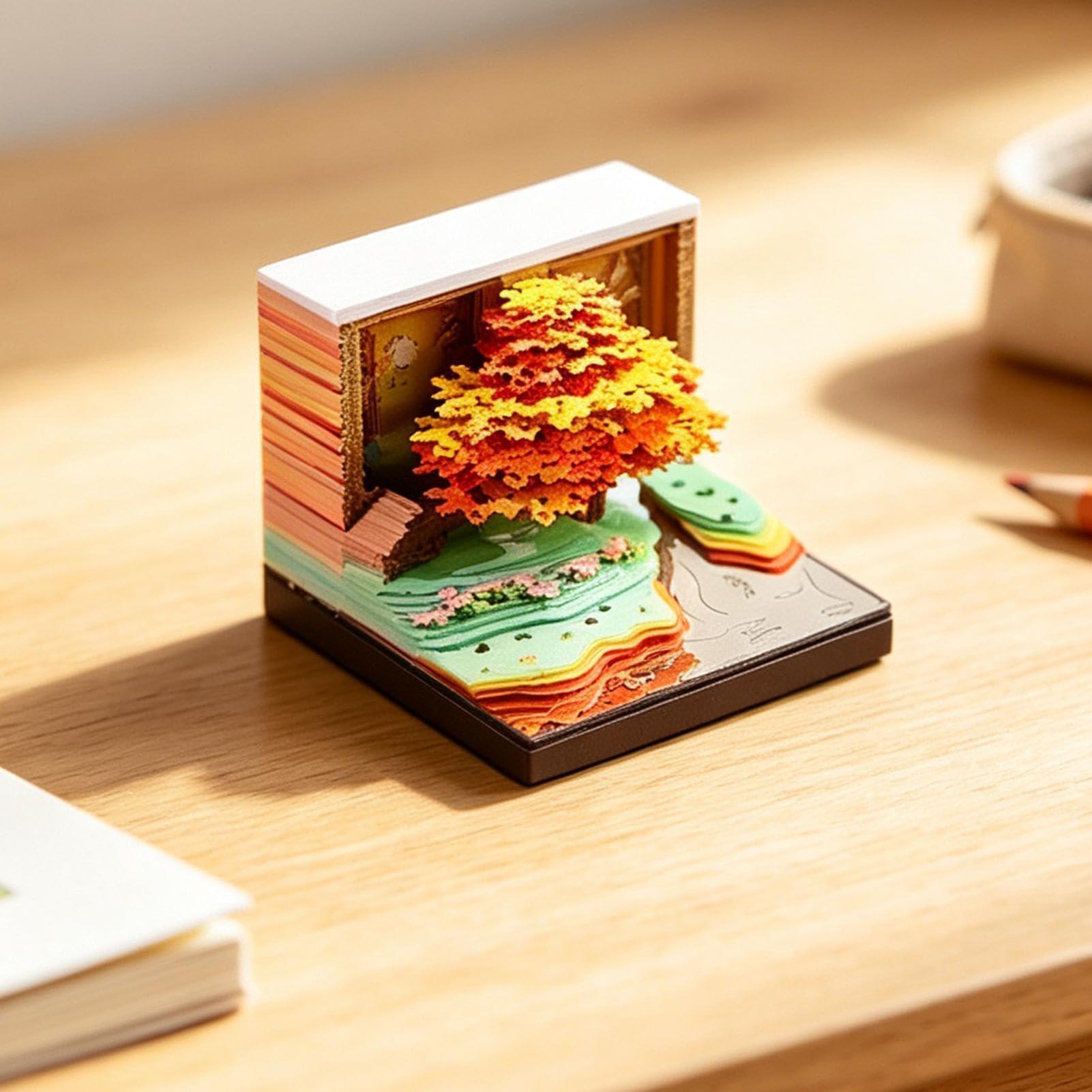 2027 Time Piece Calendario Decorazione Da Scrivania A Forma Di Albero Con | Calendario da scrivania con fogli staccabili Per Uomo Donna Studenti Insegnanti Casa Ufficio Camera Da Comodino