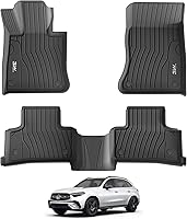 Vista 92 de 3W Alfombrillas de suelo aptas para Benz E-Class 2017-2023 TPE para todo tipo de clima, ajuste personalizado para E300, E320, E400, E350, E63, E550