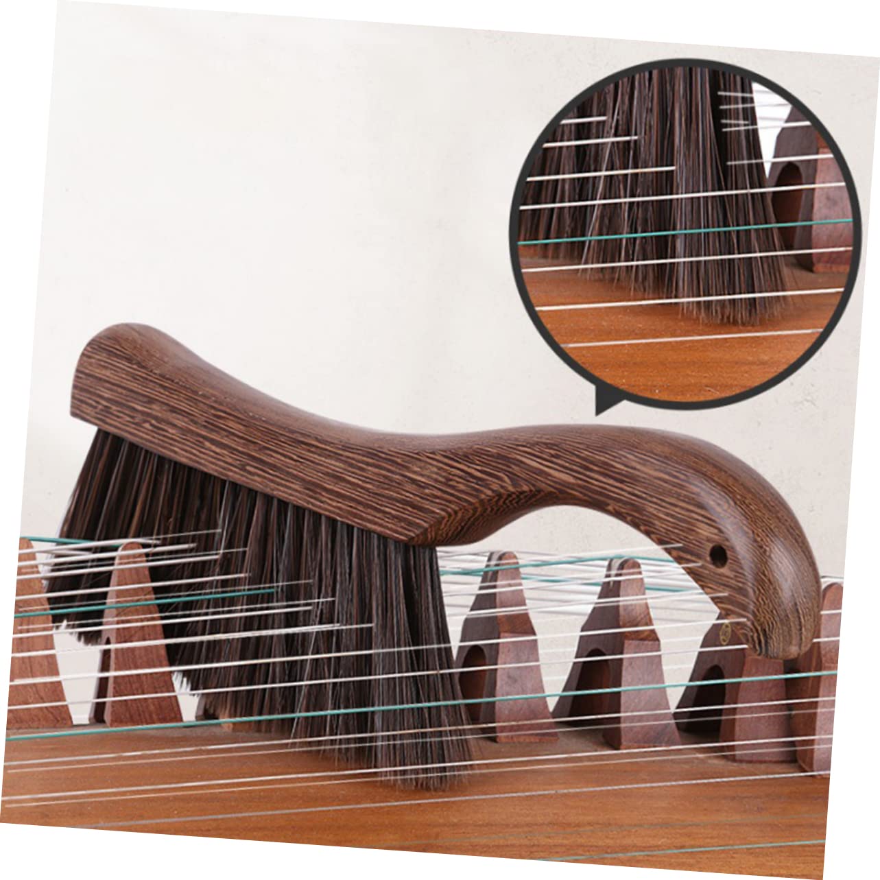 Holibanna 2Pcs Guzheng Cleaning Brush Durable Instrument Cleaning Brush for Efficient Dust Removal Musical Instruments and Keyboards Comfortable Handle for Easy Use