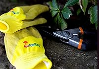 Vista 4 de G & F Products JustForKids Kids Garden Work Gloves Soft Cotton or Synthetic Leather, Dirt-Resistant, Non-Slip, Knit Wrist