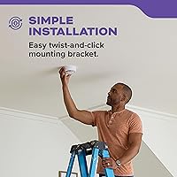 Vista 9 de Kidde Hardwired Smoke & Carbon Monoxide Detector, 10-Year Battery Backup, Interconnectable LED Warning Light Indicators, 30CUA10