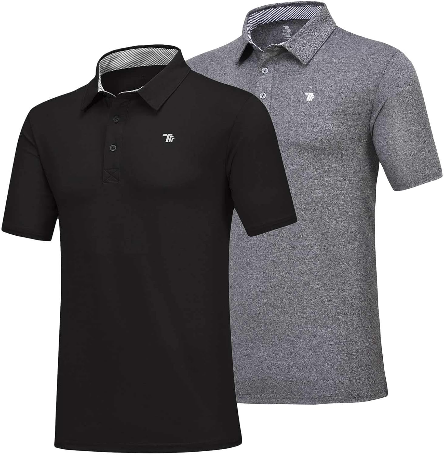 Rdruko Men's Quick Dry Golf Shirts Lightweight Collared Short Sleeve Polo Shirts