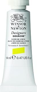 Winsor & Newton Designer's Gouache, 14 ml (0.47oz) tube, Cadmium Lemon