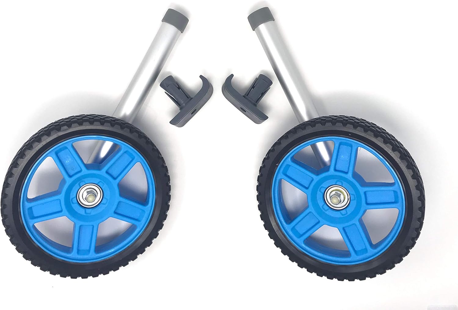 Top Glides 8" Off-Road Walker Wheel Kits with Free Flexfit Universal Ski Glides (Blue) : Health & Household