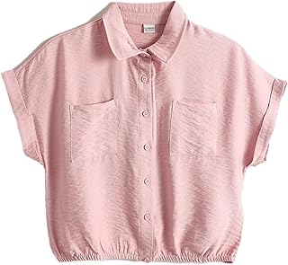 بلوزة بيسيك بأكمام قصيرة للبنات من ال سي وايكيكي