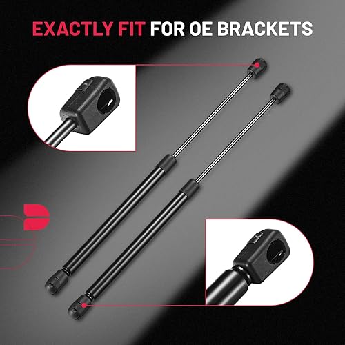 Miniatura 4 de BDFHYK C16-21949 - Amortiguadores de gas de 16 pulgadas, 60 libras (267N), soporte de elevación para ATC Leer Camper, toldo ceñido, cubierta de