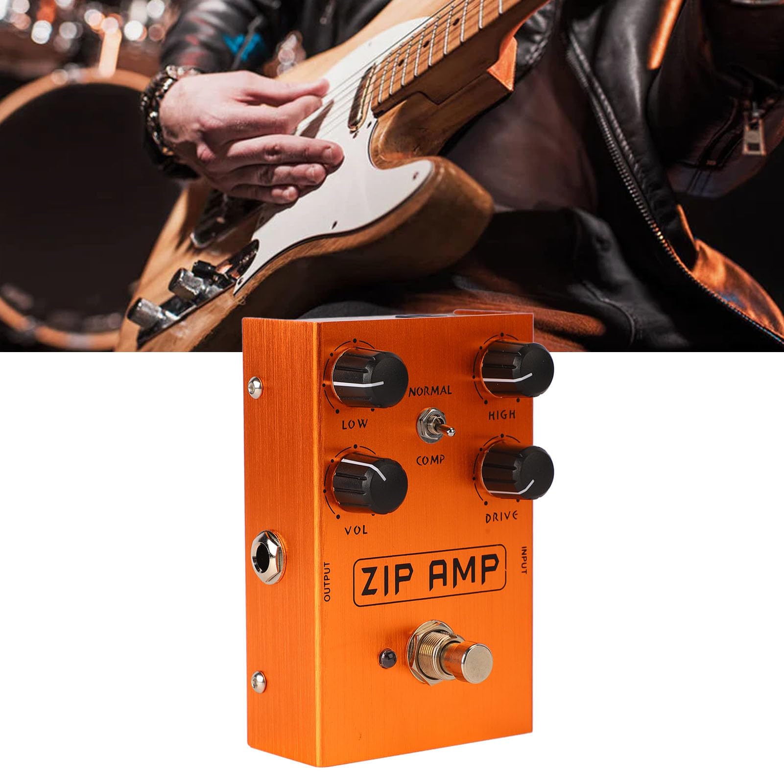Pedale di Distorsione, Pedale per Effetti per Chitarra Elettrica, Dimensioni Adatte, Layout Compatto della Manopola con Funzioni Multiple per Performance di Chitarra (AN 39