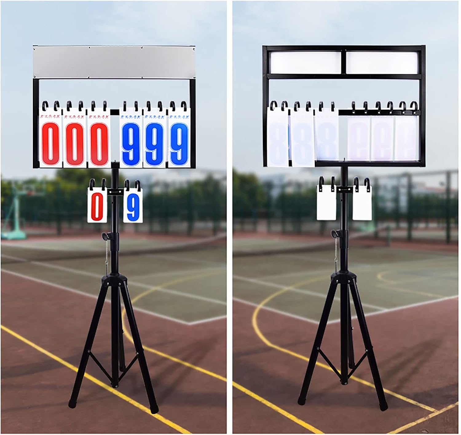 CSBH Basketball Game Scoreboard Bracket Type Scoring Rack Adjustable Height Football Volleyball Table Tennis Floor-Standing Turner : Sports & Outdoors