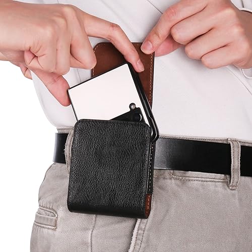 Miniatura 4 de Funda de cuero sintético con clip para cinturón para Samsung Galaxy Z Flip 4 Galaxy Z Flip 3 5G Z Flip 5G Z Flip 5G Z Flip 5G Z FlipMotorola Moto