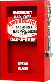 Emergency DadJokes Set w/Hammer, Funny Dad Gifts for Fathers Day from Daughter Son, Hilarious Gifts for Papa, Husband, Father-in-Law, Stepdad, Birthday Gifts for Dad Who Wants Nothing