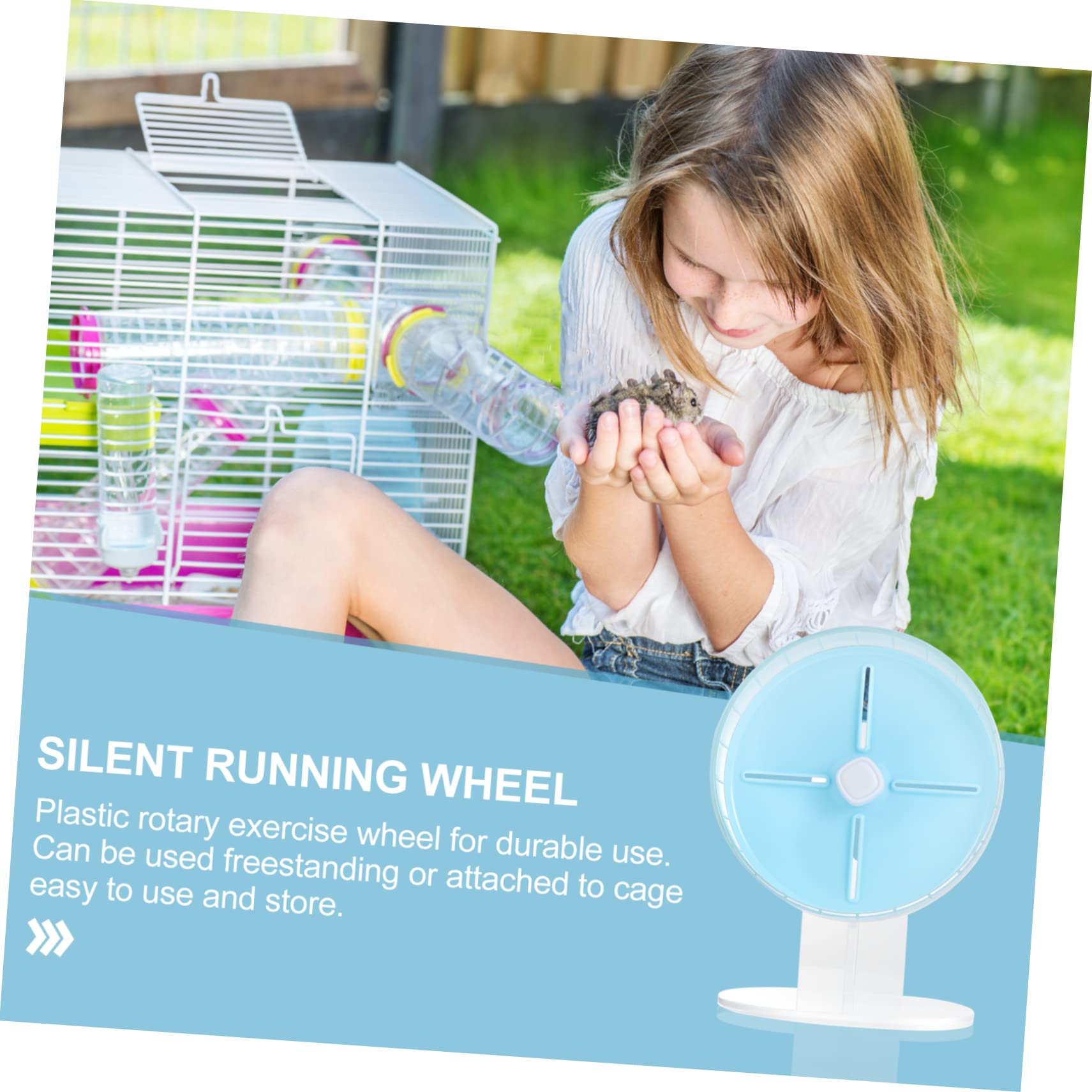 INOOMP 1pezzi Silenziosa Per Criceti Con Esercizi Per Come Criceti Gerbilli e Scoiattoli Facile Installare Resistente