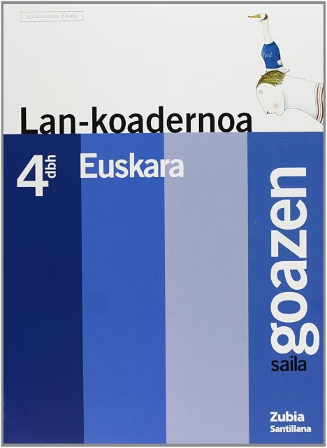 Portada de Euskara 4 Dbh Lan Koadernoa