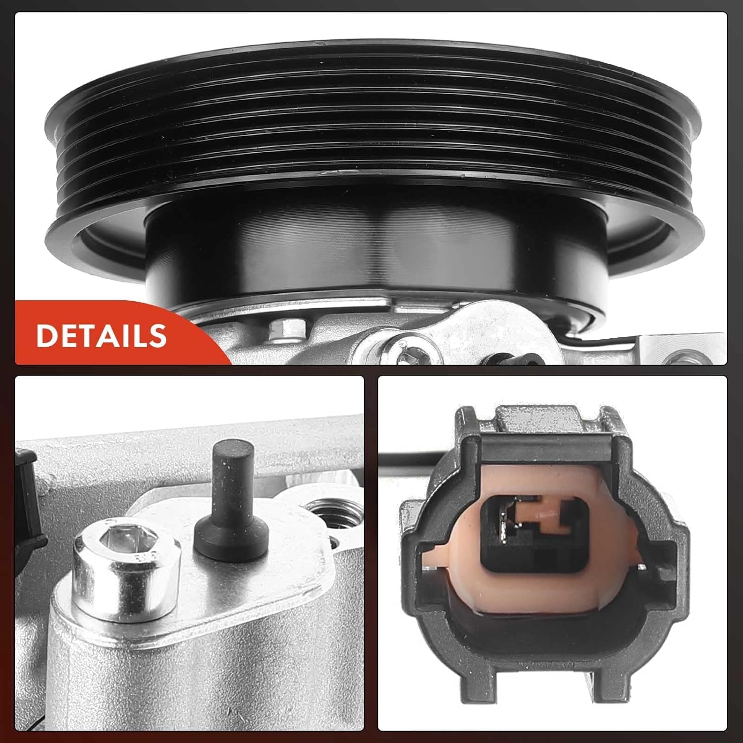 A-Premium A/C Compressor with Clutch Compatible with Nissan Frontier 3.3L 2001-2004, Xterra 3.3L 2002-2004, Supercharged Only (Not for Naturally Aspirated)