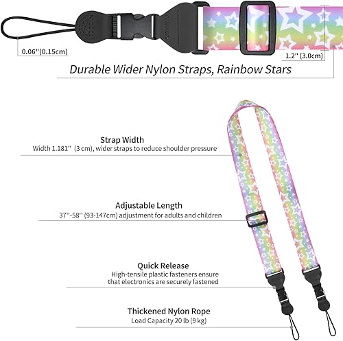 Miniatura 66 de Correa de nailon para iPad, correa ajustable para el cuello de la cámara, cómoda correa de hombro para iPad, tableta de teléfono celular, cámara