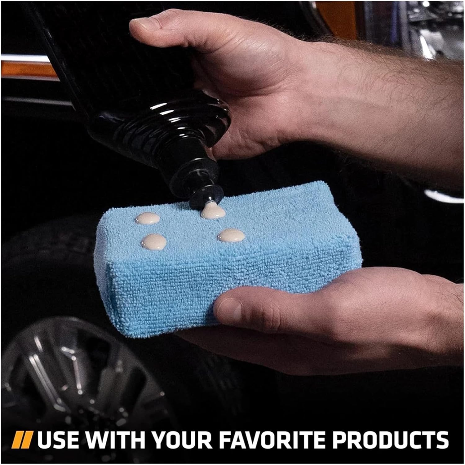 2/10Pcs Car Wax Applicator Pads Microfibre Polishing Sponges Soft Auto Detailing Waxing Sponge Cleaning Foam Car Paint Care Pad(10 Pieces)