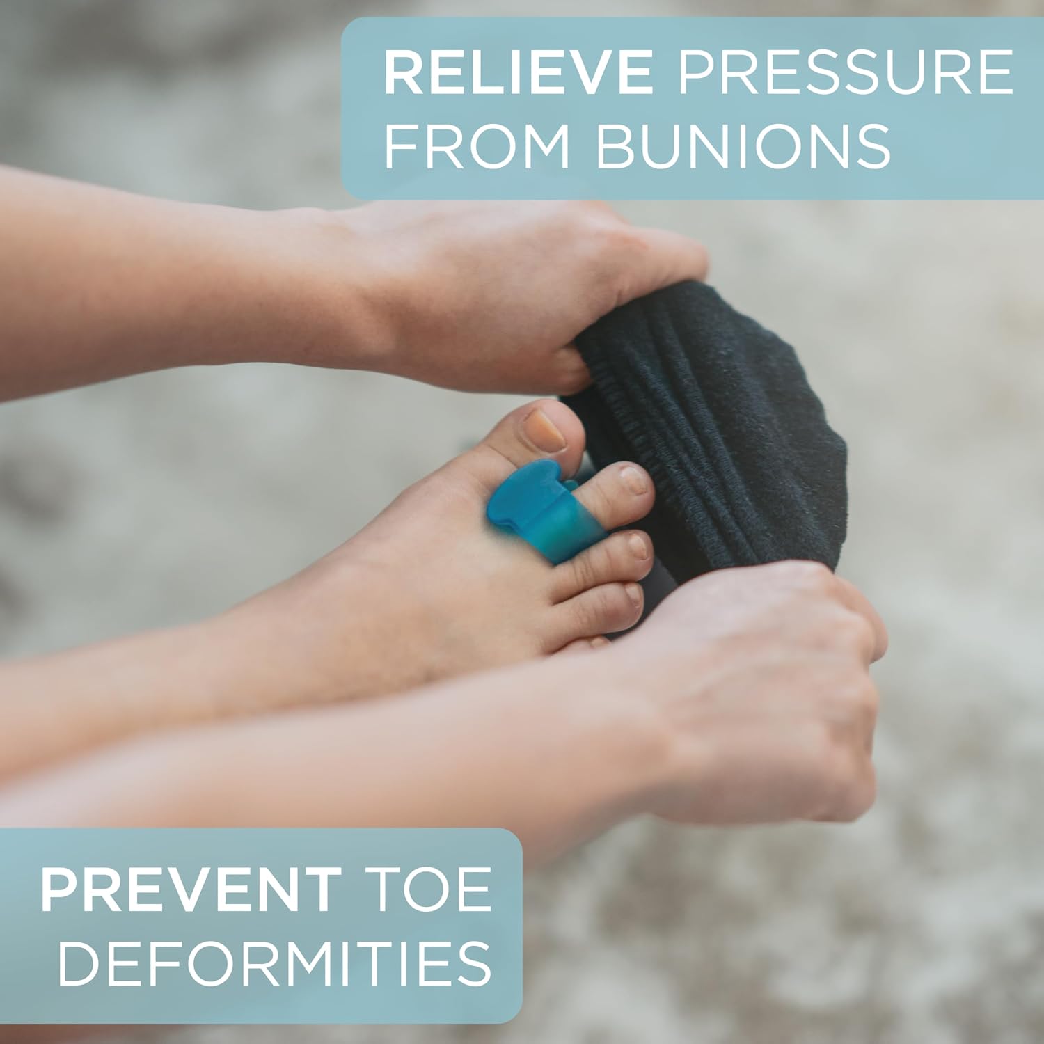 Mind Bodhi Toe Separators/Spacers Bundle - Full-Foot & Single-Loop - Blue