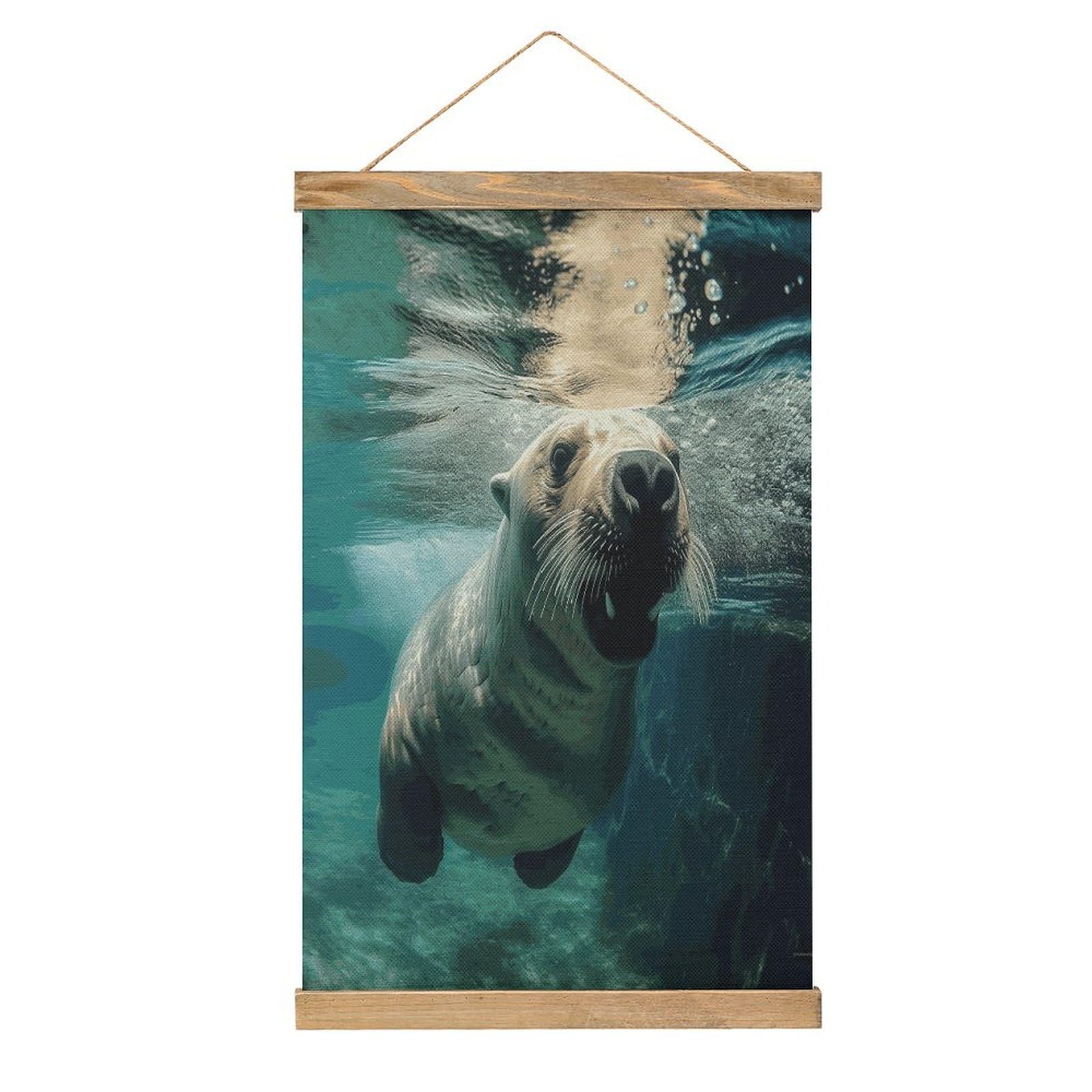 Decoración de pared de león marino para renovar tu dormitorio vacío 8