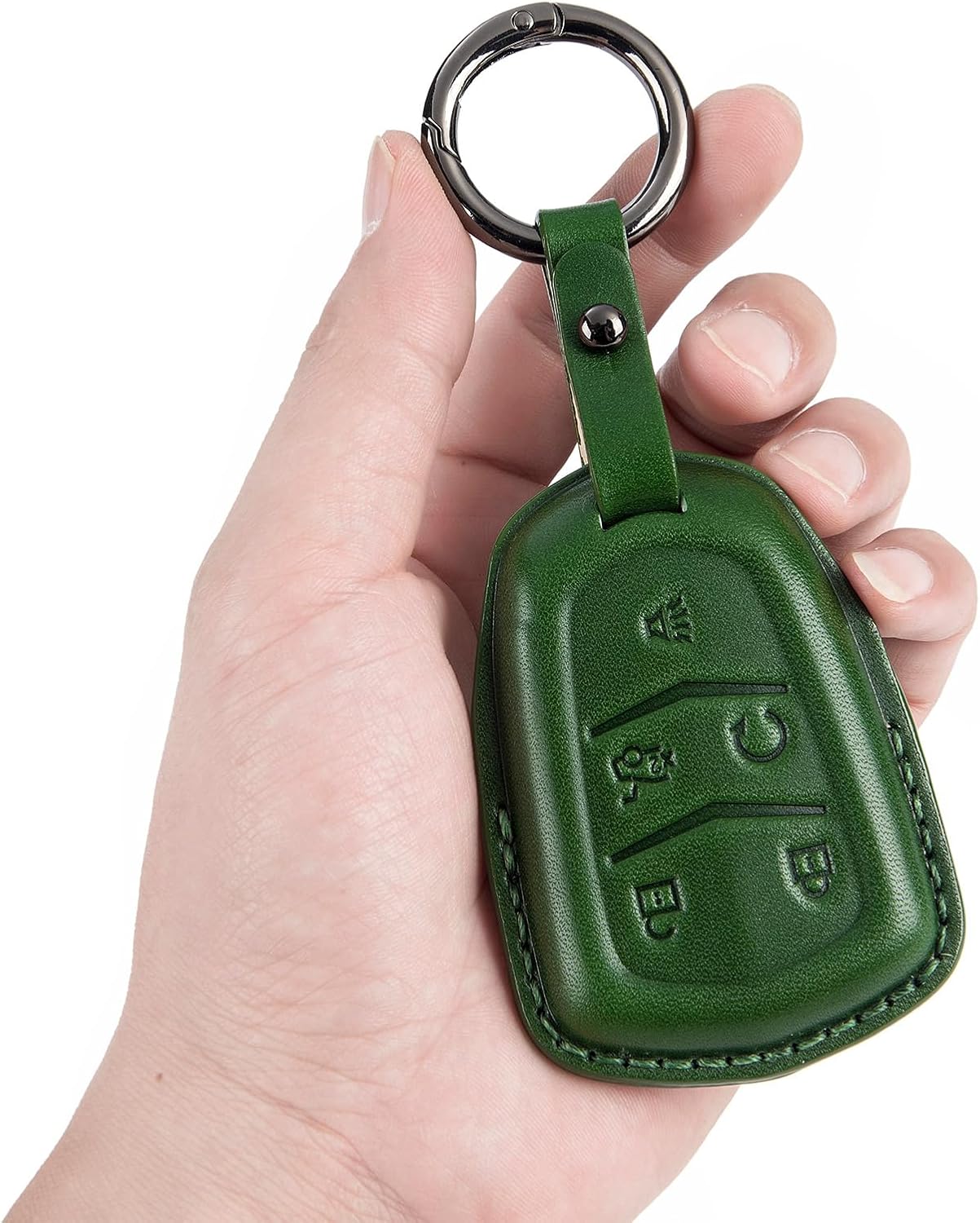 Car Key Cover case Replacement Suitable for Cadillac 2015-2019 CTS SRX XT5 ATS STS CT6 Smart Remote Key fob Cover Accessories (5 Buttons)