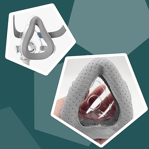 Miniatura 6 de NATAKU Paquete de 4 protectores de máscara medianos compatibles con Resmed, forro de mascarilla completa Philips, reduce las fugas de aire