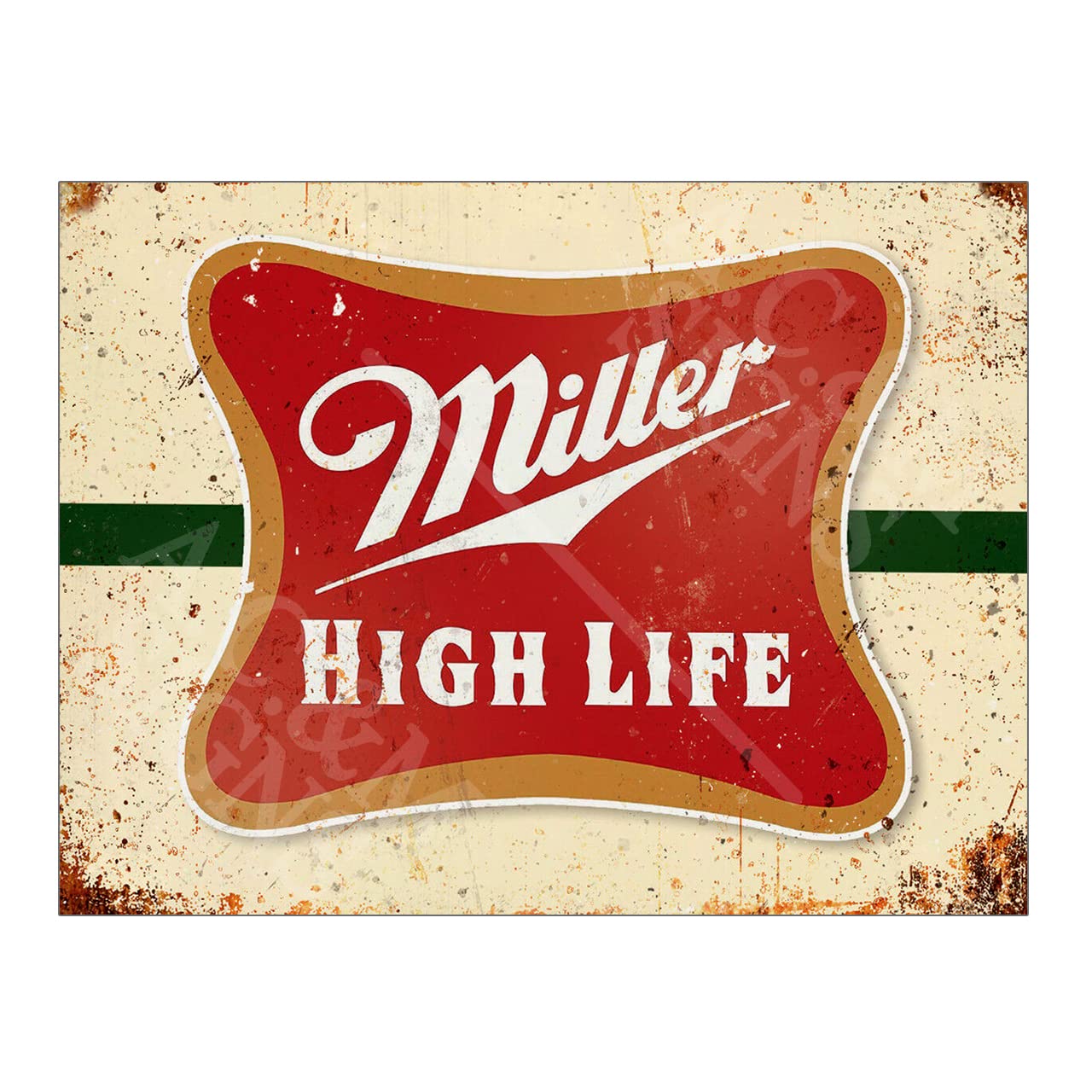 Metal Sign Plaque Miller High Life Beer Pub Signs Ref12692 10x8 in