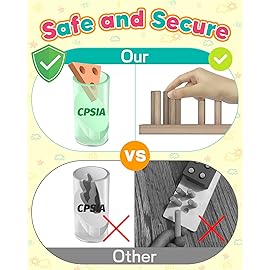 Zartores Montessori Toys for 1 2 3 Year Old Boys Girls Gifts, Wooden Shape Sorter Toys for Ages 2-4, Toddler Learning Toy Puzzles Birthday Gift Ages 1-3