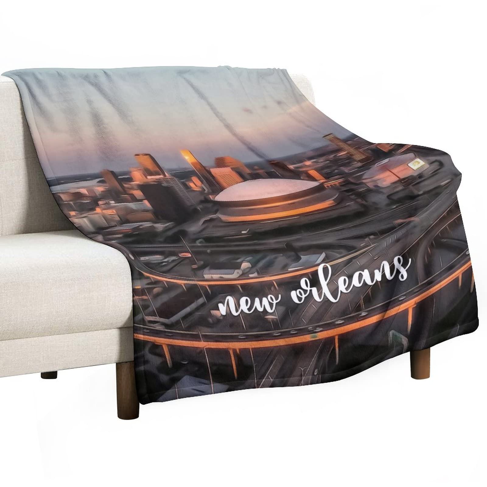 Couverture pelucheuse Nouvelle-Orléans pour des soirées cocooning au salon