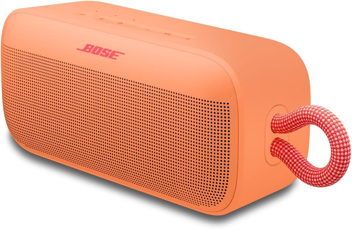 SoundLink Plus Altavoz Bluetooth portátil, altavoz inalámbrico para exteriores, hasta 20 horas de duración de la batería, resistente al agua y al polvo, Sunset Peach - Color de edición limitada
