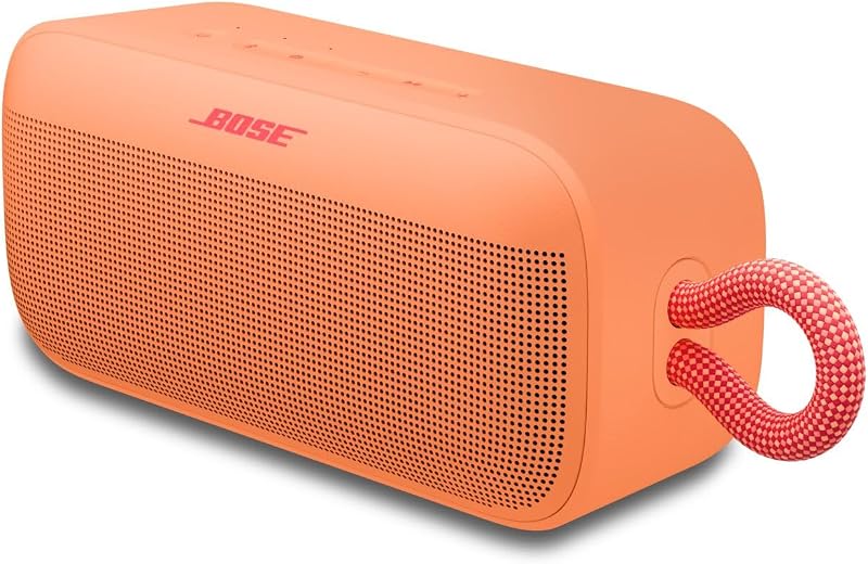 SoundLink Plus parlante Bluetooth portátil, parlante inalámbrico para exteriores, hasta 20 horas de duración de la batería, resistente al agua y al polvo, Sunset Peach - Color de edición limitada