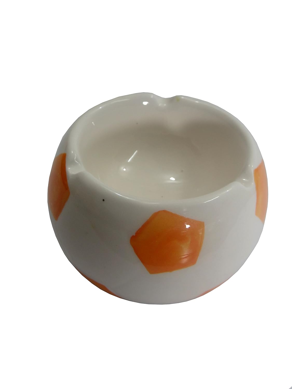Fourwalls Ceramic Football Ashtray (Orange) Amazon.in