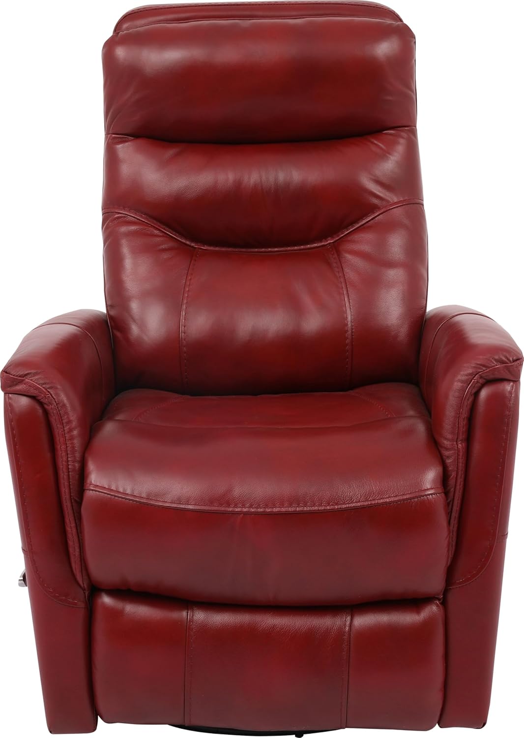 Parker Living Gemini - Rouge Recliner Chair Two Pack Swivel Glider Nursery Chair Top Grain Leather with Match Comfortable Nursing Recliner Chairs