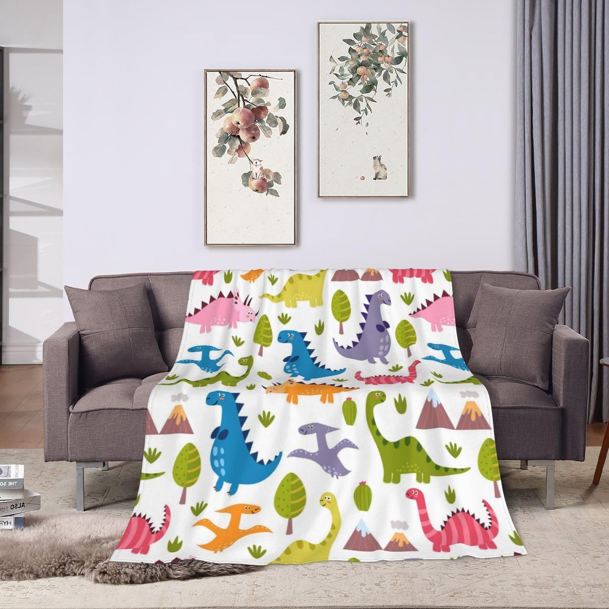 ウルトラソフト 恐竜 スローブランケット フランネル ブランケット