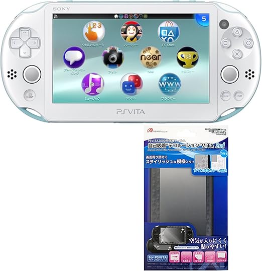 Amazon Playstation Vita Wi Fiモデル ライトブルー ホワイト Pch 00za14 Amazon Co Jp限定 特典アンサーpsvita00用液晶保護フィルム 自己吸着デコレーション2nd Type B付 ゲーム機本体