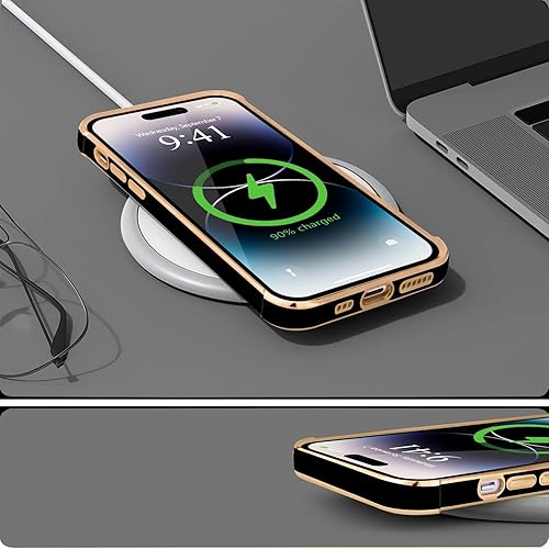 Miniatura 2 de Funda compatible con iPhone 14 Pro Max para mujeres y niñas, diseño de corazón brillante, a prueba de golpes, ajuste delgado, funda protectora de